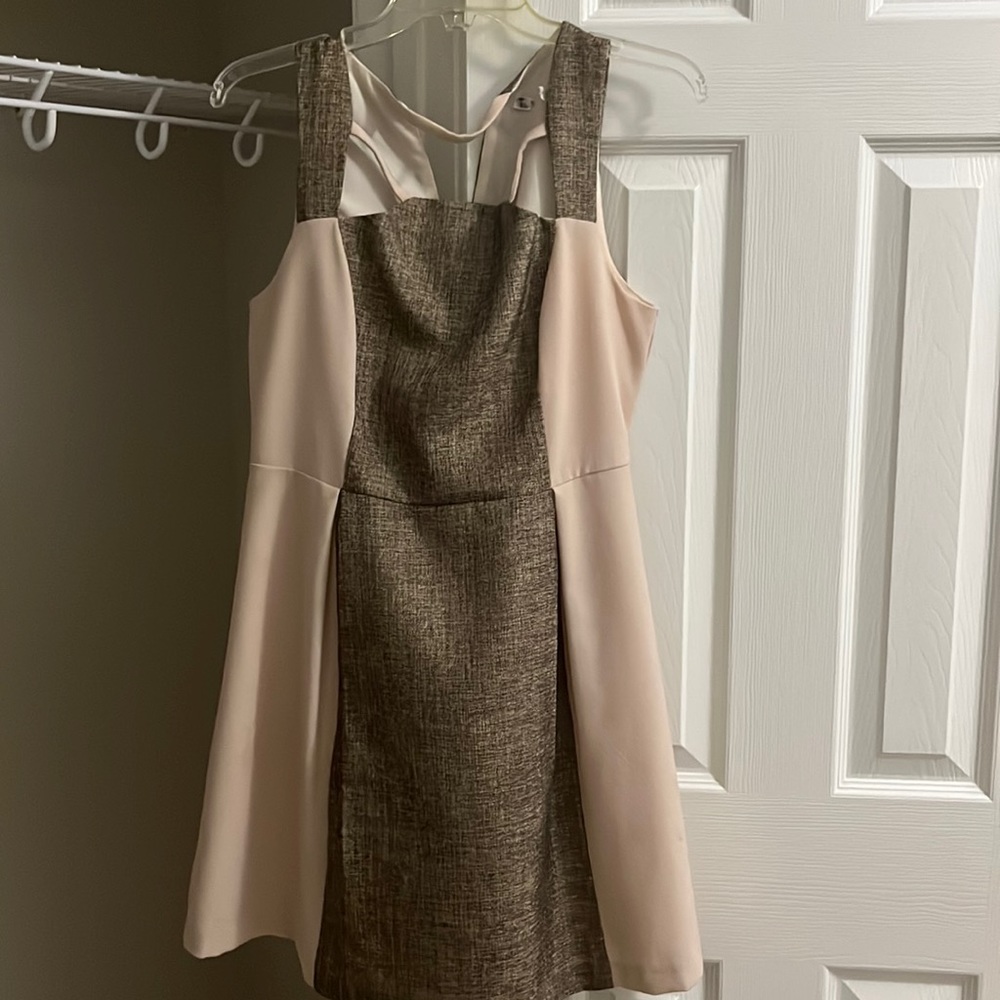 Tan and brown formal/Sunday dress